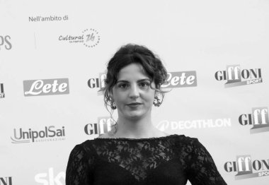 Ambra Sabatini, Giffoni Film Festivali 'ne 25 Temmuz 2025' te Giffoni Valle Piana, İtalya 'da katıldı..