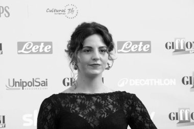 Ambra Sabatini, Giffoni Film Festivali 'ne 25 Temmuz 2025' te Giffoni Valle Piana, İtalya 'da katıldı..