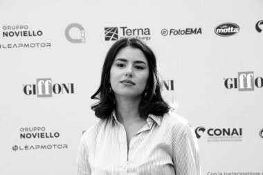 GiFFONI VALONI PIANA, İtalya - 23 Temmuz 2025: Federica Carta Giffoni Film Festivali 2025 - 23 Temmuz 2025 tarihinde Giffoni Valle Piana, İtalya.