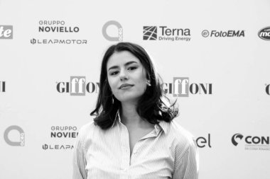 GiFFONI VALONI PIANA, İtalya - 23 Temmuz 2025: Federica Carta Giffoni Film Festivali 2025 - 23 Temmuz 2025 tarihinde Giffoni Valle Piana, İtalya.
