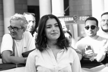 GiFFONI VALONI PIANA, İtalya - 23 Temmuz 2025: Federica Carta Giffoni Film Festivali 2025 - 23 Temmuz 2025 tarihinde Giffoni Valle Piana, İtalya.