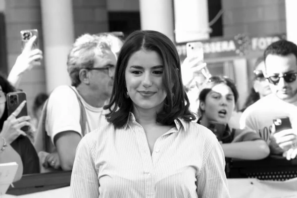 GiFFONI VALONI PIANA, İtalya - 23 Temmuz 2025: Federica Carta Giffoni Film Festivali 2025 - 23 Temmuz 2025 tarihinde Giffoni Valle Piana, İtalya.