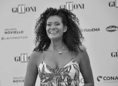 GiFFONI VALLE PIANA - 17 Temmuz 2025: Denny Mendez Giffoni Film Festivali 2025 - 17 Temmuz 2025 tarihinde Giffoni Valle Piana, İtalya.