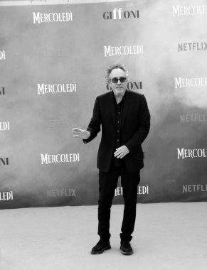 GIFFONI VALLE PIANA - 25 Temmuz 2025: Tim Burton Giffoni Film Festivali 2025 - 25 Temmuz 2025 tarihinde Giffoni Valle Piana, İtalya.