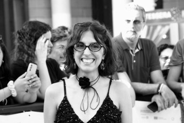 GiFFONI VALLE PIANA, İtalya - 22 Temmuz 2025: Anna Castiglia Giffoni Film Festivali 2025 - 22 Temmuz 2025 tarihinde Giffoni Valle Piana, İtalya.