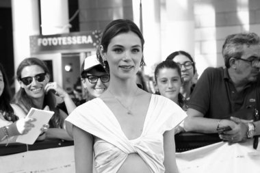 GiFFONI VALLE PİANA - 24 Temmuz 2025: Bianca Panconi, Giffoni Film Festivali 2025, Giffoni Valle Piana, İtalya.