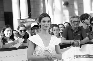 GiFFONI VALLE PİANA - 24 Temmuz 2025: Bianca Panconi, Giffoni Film Festivali 2025, Giffoni Valle Piana, İtalya.