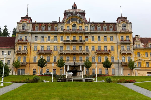 Marianske Lazne Tchéquie Septembre 2017 Grand Bâtiment Ancien Hôtel Weimar — Photo