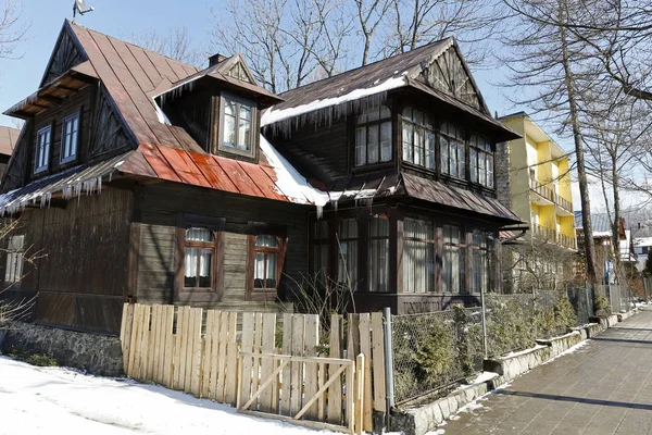 扎科帕内 2018年3月22日 木制历史房子追溯到约1907是一个当地称为别墅 Olma — 图库照片