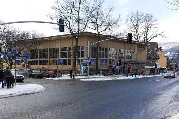 Zakopane Polsko Března 2018 Budova Běžně Známá Jako Wierchy Restaurace — Stock fotografie