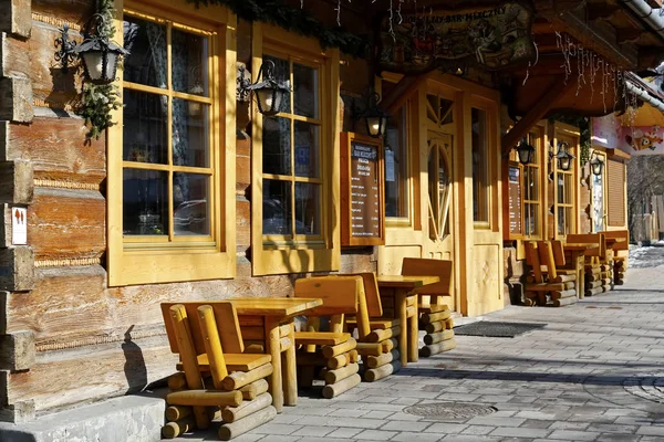 Zakopane Poland March 2018 Facade 1897 Family House Seen Renovation — Stock Photo, Image