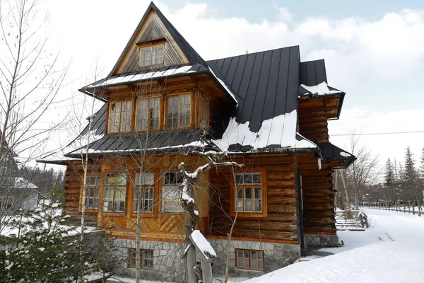 Zakopane Polen März 2018 Der Holzbau Aus Der Ersten Hälfte — Stockfoto