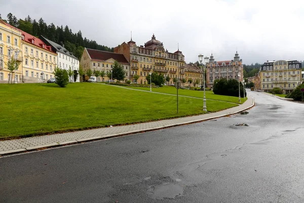 Marianske Lazne Czechia September 2017 Large Goethe Square Its Beautiful — Stock Photo, Image