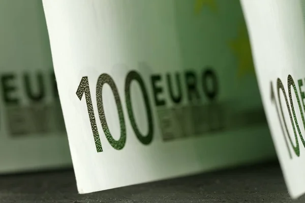 Dinheiro Euro Foi Arranjado Com Uma Ideia Criar Conceito Financeiro — Fotografia de Stock