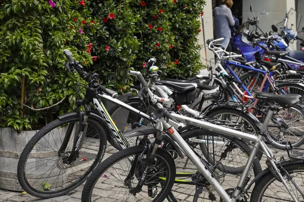 Berna Suíça Setembro 2018 Bicicletas São Meio Transporte Popular Bicicletas — Fotografia de Stock