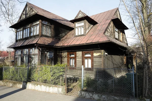 Zakopane Polonia Novembre 2018 Casa Legno Risalente 1907 Edificio Storico — Foto Stock