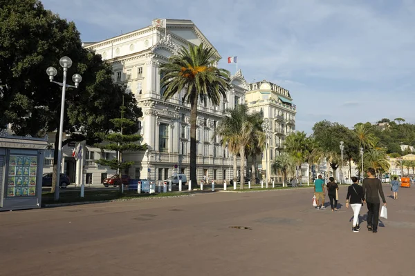 Opera de Nice e la Promenade des Anglais — Foto Stock