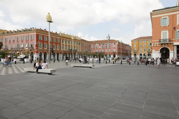 Den enorme Massena Square i Nice - Stock-foto