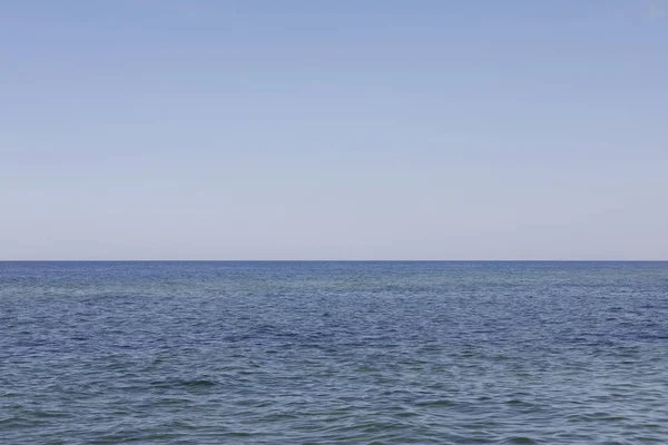 La línea del horizonte en el Mar Báltico Imagen de stock