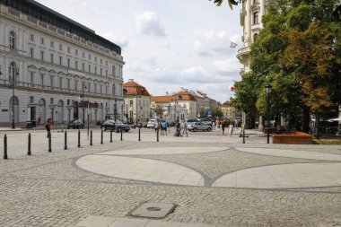 Cityscape sokak boyunca görüldü 