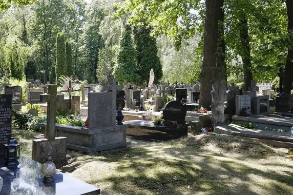 Vista geral da área do cemitério — Fotografia de Stock