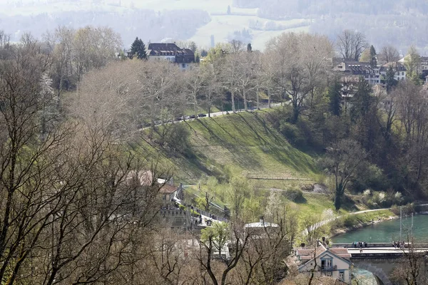 Green areas in the town of Bern — Stock Photo, Image