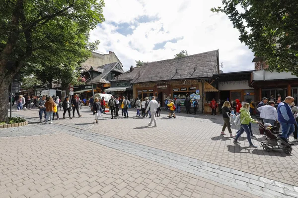 Zakopane'deki krupowki sokak — Stok fotoğraf