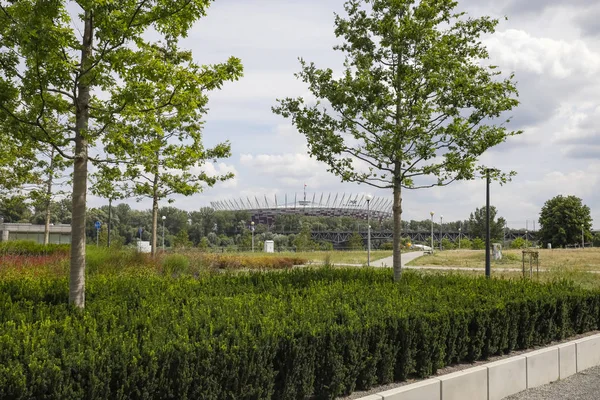 The National Stadium is far away — Stock Photo, Image