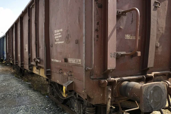 Rail freight wagon — Stock Photo, Image