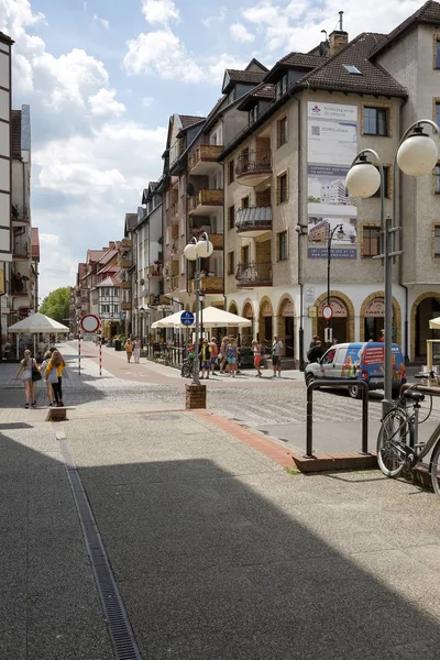 Ci sono case residenziali nel centro città — Foto Stock