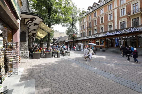 Ehemaliges Hotelgebäude in der Krupowki-Straße — Stockfoto