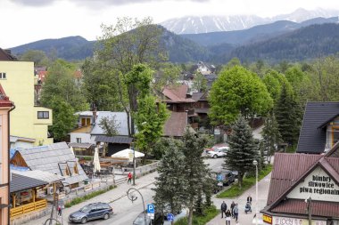 Zakopane şehrinin genel görünümü
