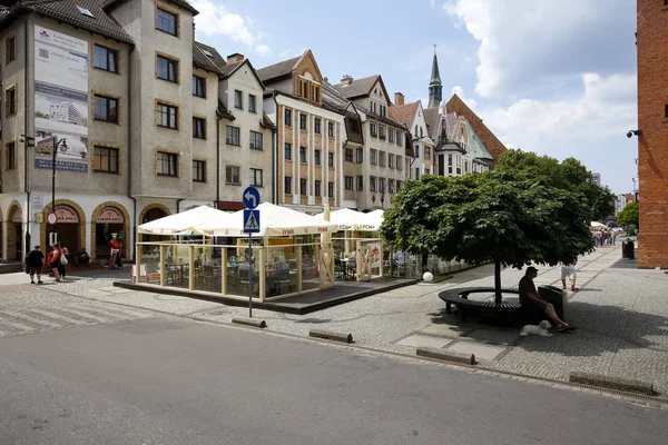 Residential buildings in the city center — Stock Photo, Image