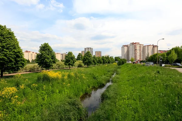 Varsóvia Polônia Maio 2020 Uma Propriedade Habitacional Conhecida Localmente Como — Fotografia de Stock