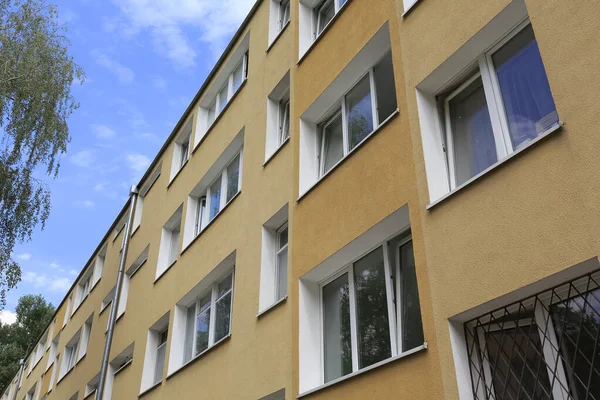 Varşova Polonya Haziran 2020 Apartman Cephesi Bina Saska Kepa Olarak — Stok fotoğraf