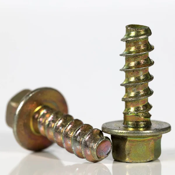Same Hexagonal Headed Screws Which Industrial Items Spare Parts — Stock Photo, Image