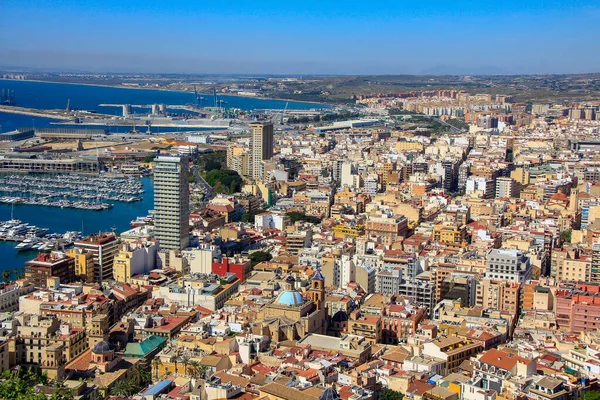 Alicante Spagna 2018 Vista Aerea Della Città Alicante — Foto Stock