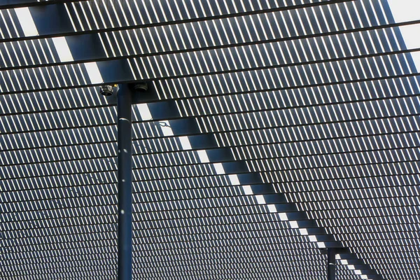 Тенистая Крыша Металлическими Листами — стоковое фото