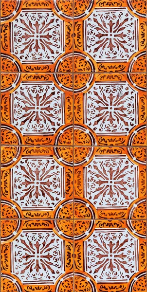 Azulejo tradicional ornamentado português — Fotografia de Stock