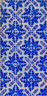 Geleneksel süslü Portekizli azulejo fayans
