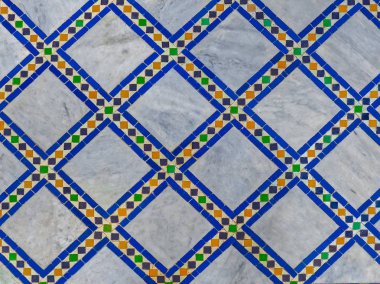 Geleneksel süslü Fas Fas riad desende Döşe