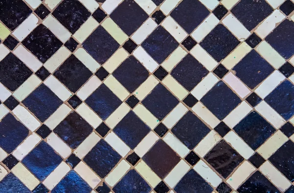 Patrón Tradicional Azulejos Marroquíes Adornados Riad Marruecos —  Fotos de Stock