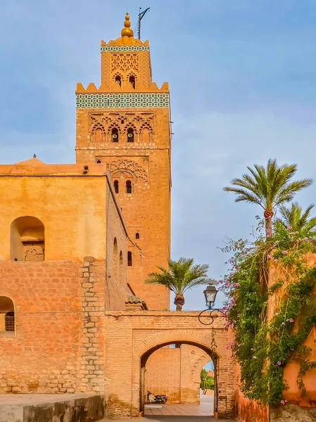 Koutoubia Cami Marrakesh Fas Kitapçılar Camii Olarak Bilinir — Stok fotoğraf