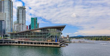 Burrard açılış ve Vancouver Kanada Vancouver Kongre Merkezi'nde modern mimari