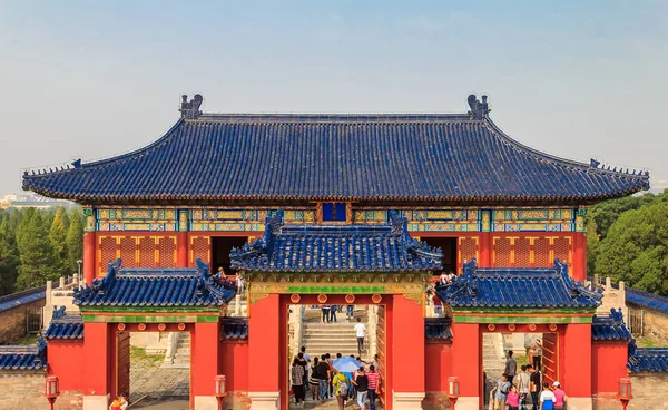 Beijing China September 2013 Gate Temple Heaven Complex Unesco World — Stock Photo, Image