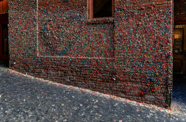 Mercado Teatro Gum Wall Pike Market Centro Seattle —  Fotos de Stock