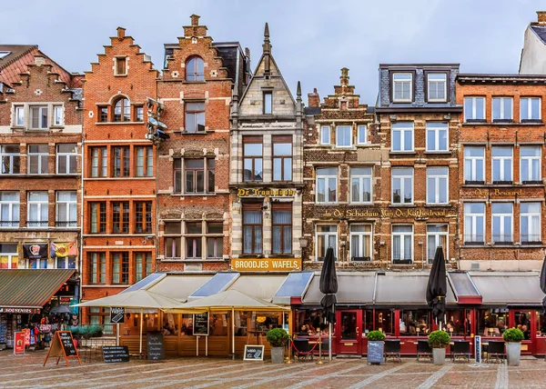 Antwerpen België Januari 2015 Antwerpen Stadsgezicht Met Traditionele Bakstenen Huizen — Stockfoto