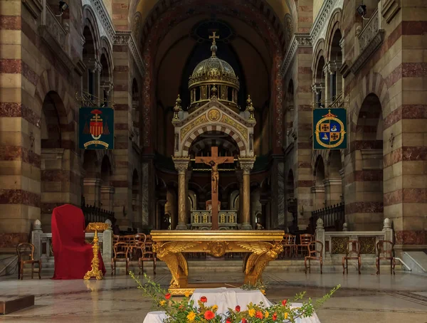Guilded Oltár Cathedrale Major Vagy Marseille Székesegyház Római Katolikus Katedrálisa — Stock Fotó