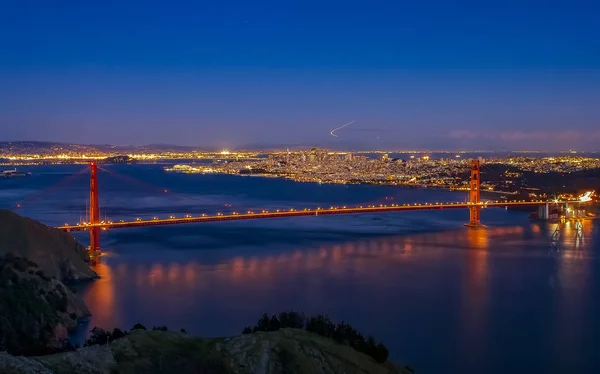 Famous Golden Gate Bridge View Marin Headlands Sunset — Stock Photo, Image