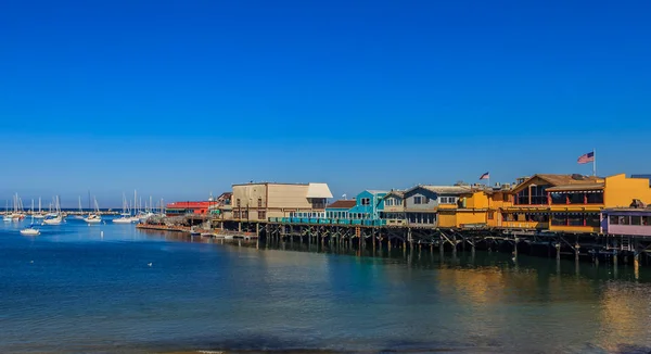 Old Fisherman Wharf Monterey Kalifornien Berömd Turistattraktion — Stockfoto